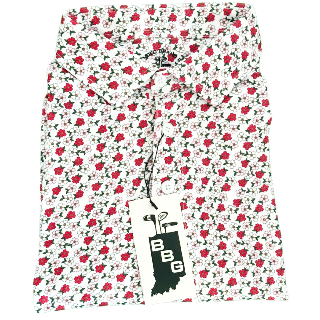 Men's Colored Peonies Polo image 1