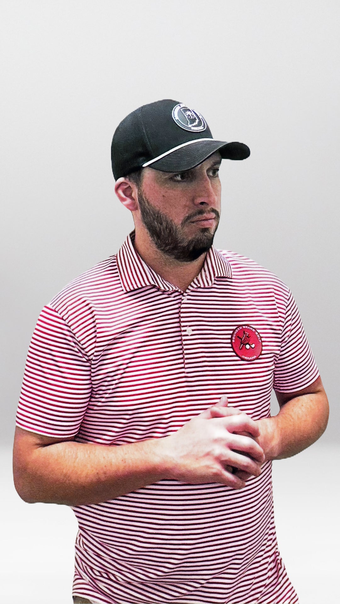 Men's Striped Cardinal image 0