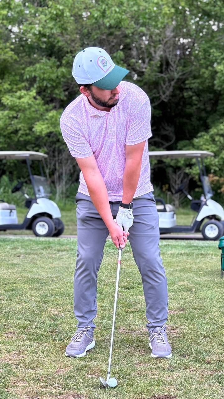 Men's Pink Peonies Polo image 0