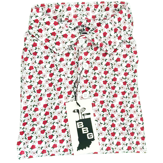 Men's Colored Peonies Polo image 1
